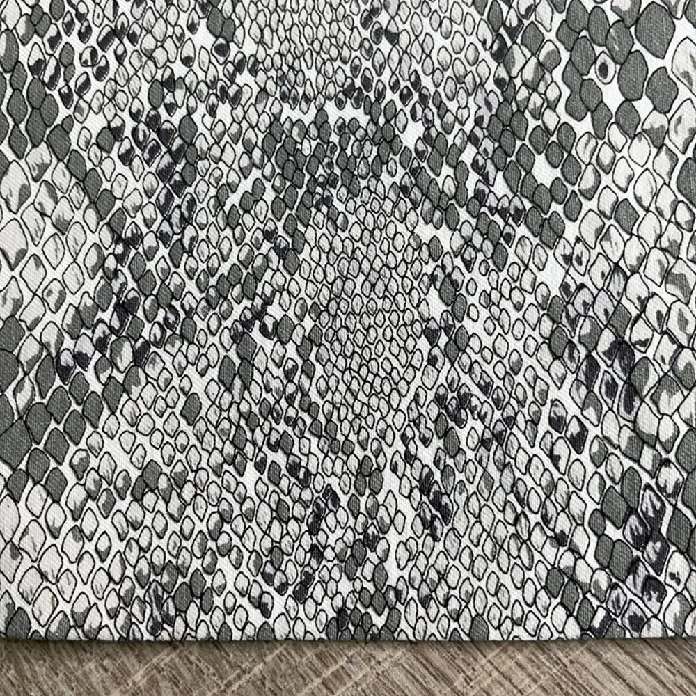 MARGARET M Women's Gray White Faux Snakeprint Pencil Skirt Size Small